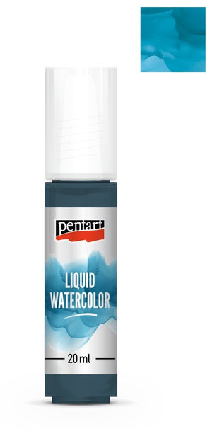 Liquid watercolor 20ml - himmelblau - Bastelschachtel - Liquid watercolor 20ml - himmelblau