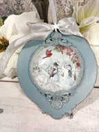 MDF Holzrahmen ornament, groß - Bastelschachtel