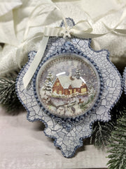 MDF Holzrahmen ornament, klein - Bastelschachtel