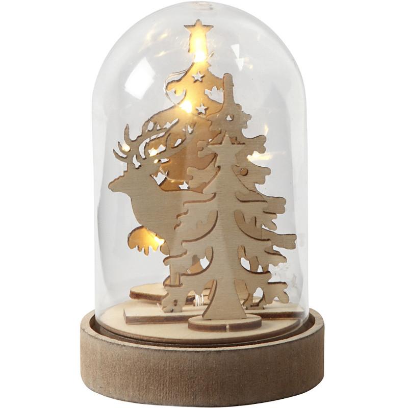 MDF- Kunststoffglocke 8x12,5cm - Bastelschachtel