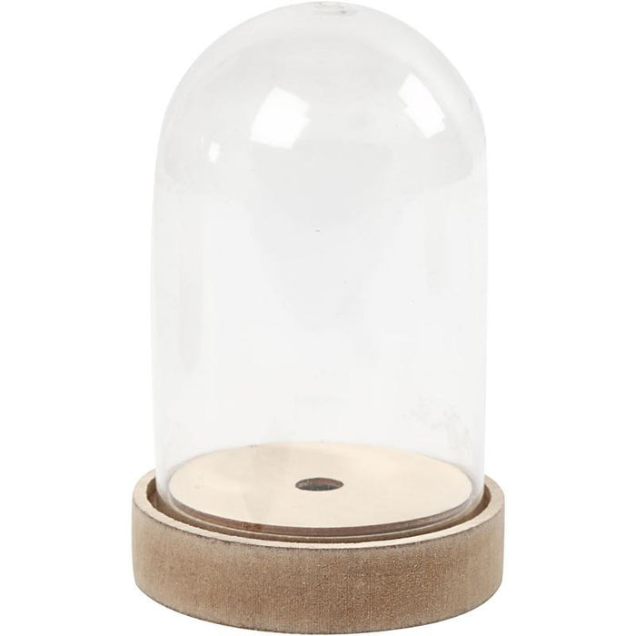 MDF- Kunststoffglocke 8x12,5cm