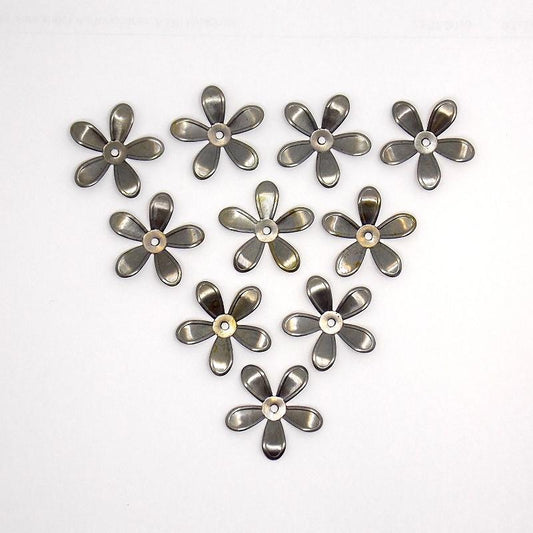 Metall Dekoelement - Blume 2,5cm - Bastelschachtel - Metall Dekoelement - Blume 2,5cm