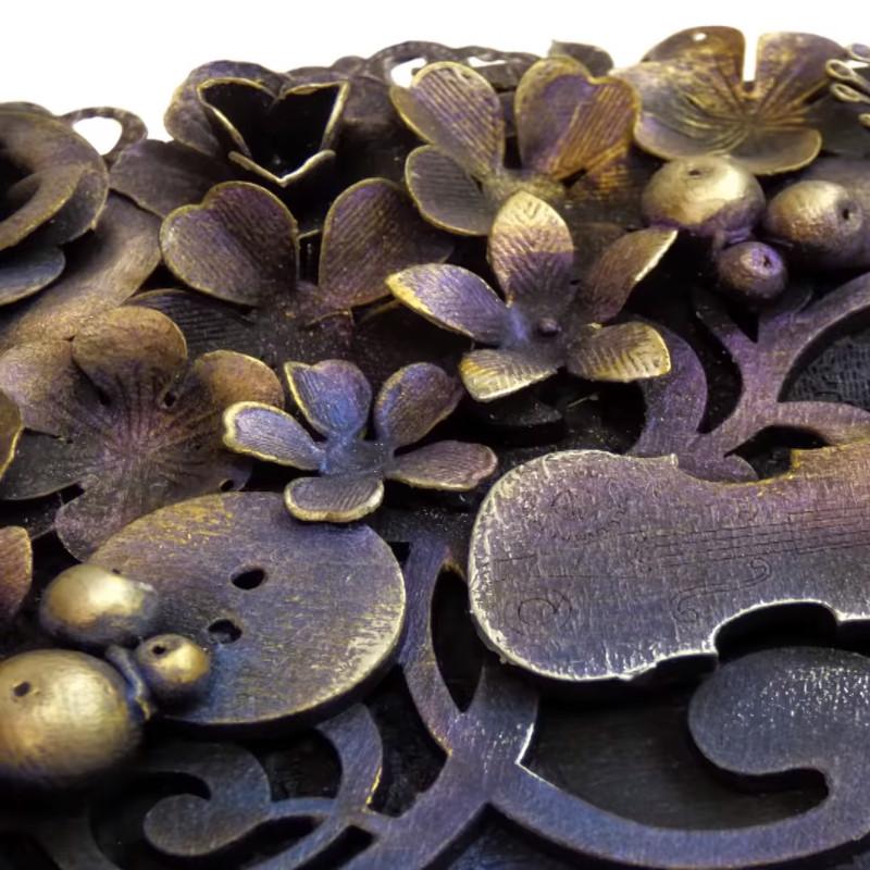 Metall Dekoelement - Blume 2,8cm - Bastelschachtel
