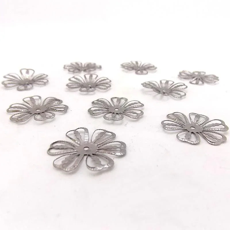 Metall Dekoelement - Blume 2,8cm - Bastelschachtel