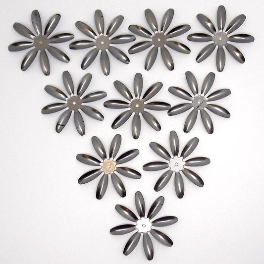 Metall Dekoelement - Blume 5cm - Bastelschachtel - Metall Dekoelement - Blume 5cm