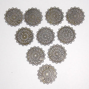Metall Dekoelement - Ornament 1. - 3,3cm - Bastelschachtel - Metall Dekoelement - Ornament 1. - 3,3cm