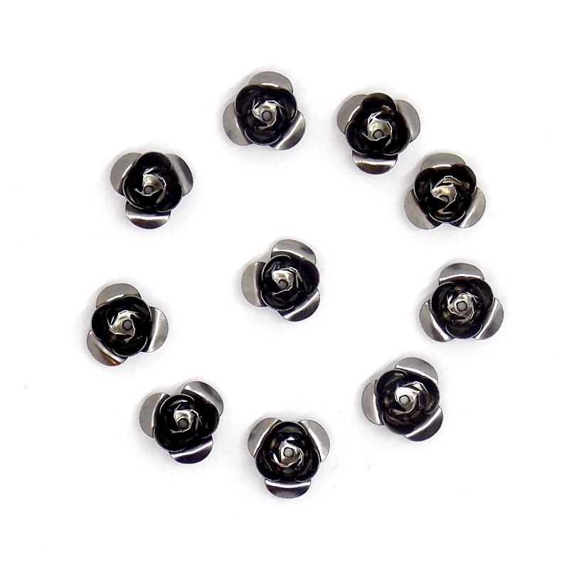 Metall Dekoelement - Rose 1,2cm - Bastelschachtel