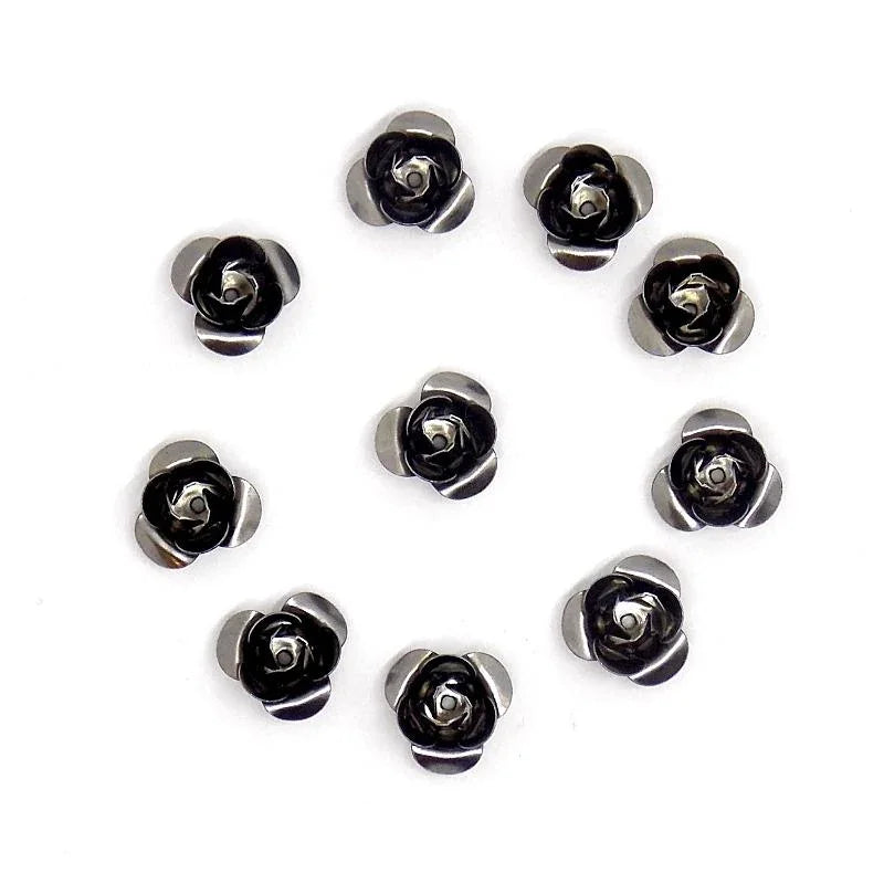 Metall Dekoelement - Rose 1,2cm - Bastelschachtel