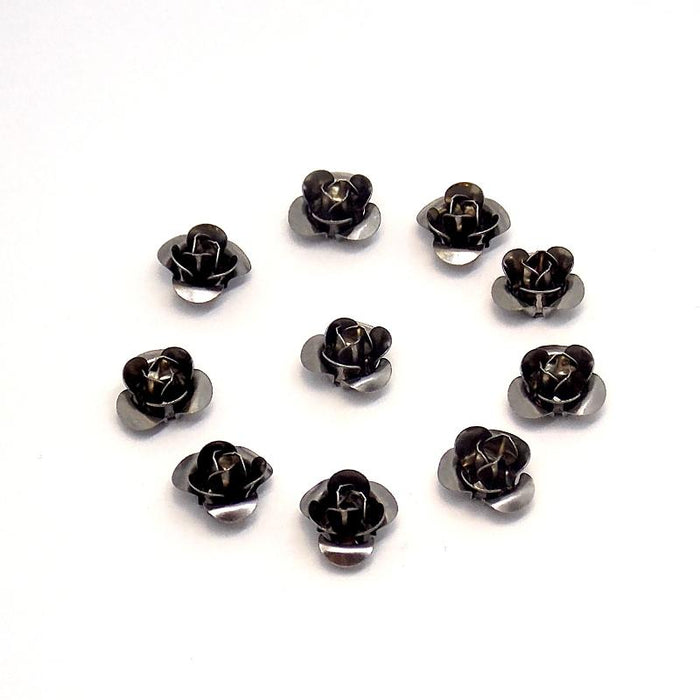 Metall Dekoelement - Rose 1,2cm