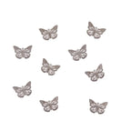 Metall Dekoelement - Schmetterling flach, klein - Bastelschachtel