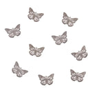 Metall Dekoelement - Schmetterling flach, mittel - Bastelschachtel