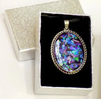 Metall Medaillon - Bourbon - 18x25mm, bronze - Bastelschachtel