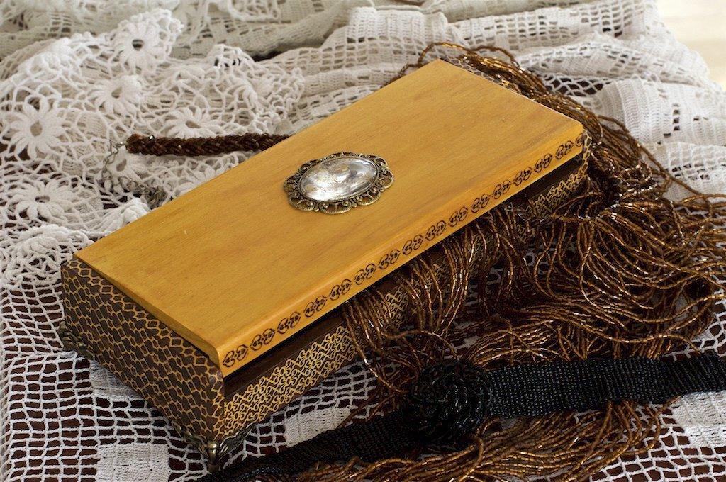 Metall Medaillon - Gotik - 30x40mm, silber, 5 Stück - Bastelschachtel