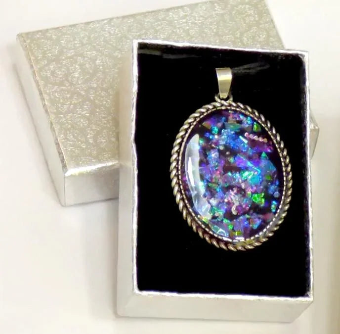 Metall Medaillon - Gotik - 30x40mm, silber, 5 Stück - Bastelschachtel