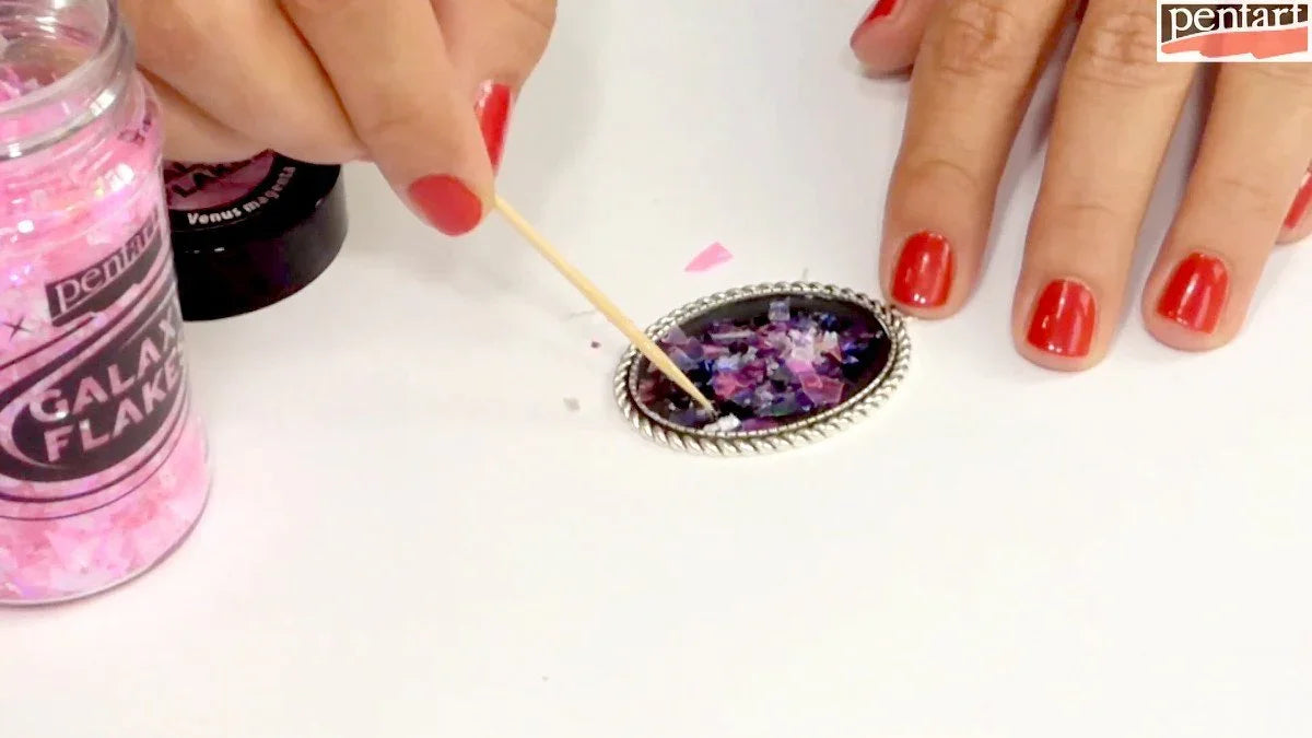 Metall Medaillon - Gotik - 30x40mm, silber, 5 Stück - Bastelschachtel