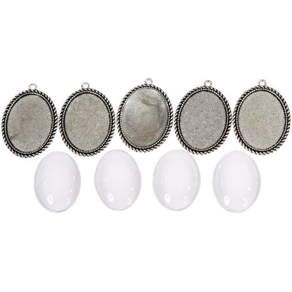 Metall Medaillon - Sailor - 30x40mm, silber - Bastelschachtel - Metall Medaillon - Sailor - 30x40mm, silber