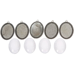 Metall Medaillon - Sailor - 30x40mm, silber - Bastelschachtel - Metall Medaillon - Sailor - 30x40mm, silber