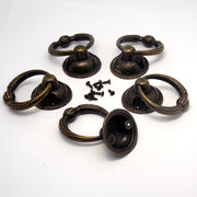 Metall Schubladenknauf rund - 5 Stück - Bastelschachtel