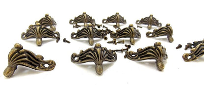 Metall Standfuss - 12 Stück - Bastelschachtel - Metall Standfuss - 12 Stück