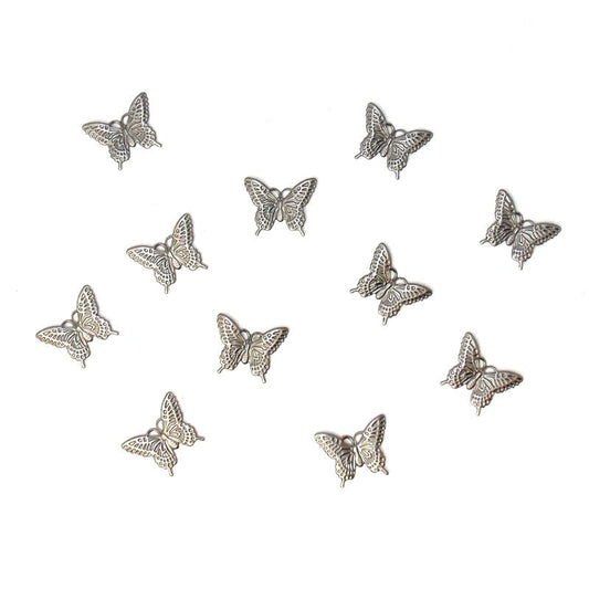 Metall Dekoelement - Schmetterling klein - Bastelschachtel - Metall Dekoelement - Schmetterling klein