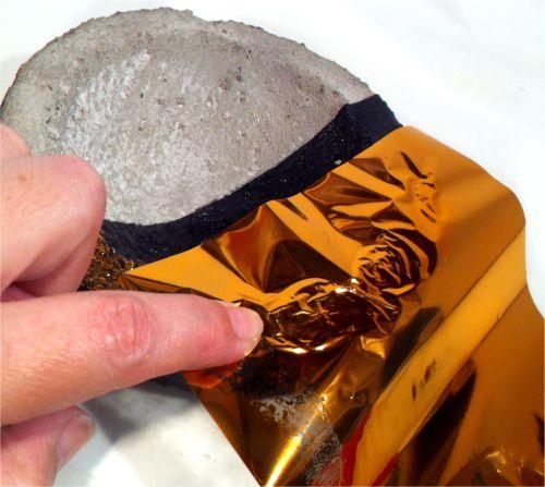 Metallfolien Set 14x14cm - bronze - Bastelschachtel