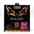 Metallfolien Set 14x14cm - magenta - Bastelschachtel