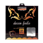 Metallfolien Set 14x14cm - silber - Bastelschachtel