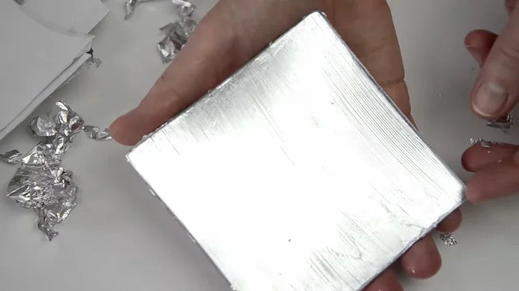 Metallfolien Set 9x9cm - dunkel blau - Bastelschachtel