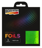 Metallfolien Set 9x9cm - grün - Bastelschachtel