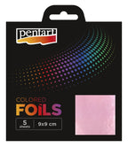 Metallfolien Set 9x9cm - hell lila - Bastelschachtel