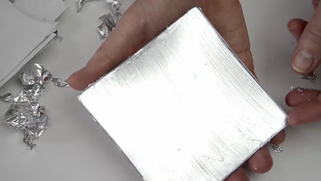 Metallfolien Set 9x9cm - rot - Bastelschachtel