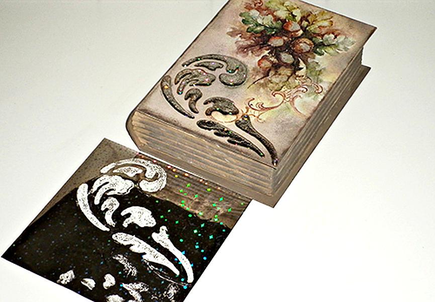 Metallic Effektfolien Set 14x14cm - Hologram frozen - Bastelschachtel