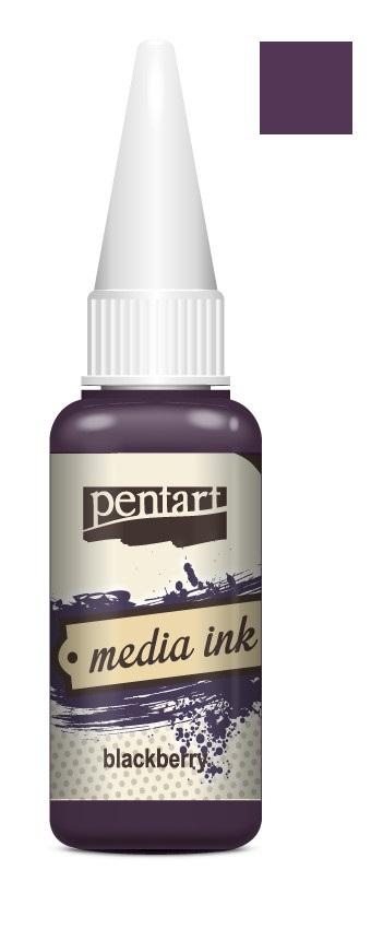 Pentart Mixed Media Tinte 20ml - blackberry - Bastelschachtel - Pentart Mixed Media Tinte 20ml - blackberry
