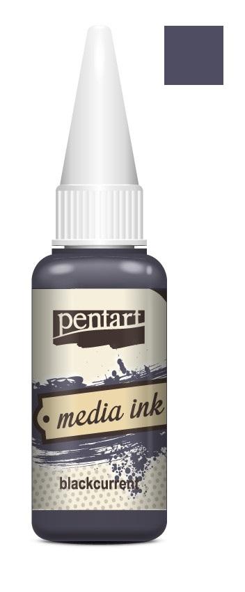 Pentart Mixed Media Tinte 20ml - blackcurrant - Bastelschachtel - Pentart Mixed Media Tinte 20ml - blackcurrant