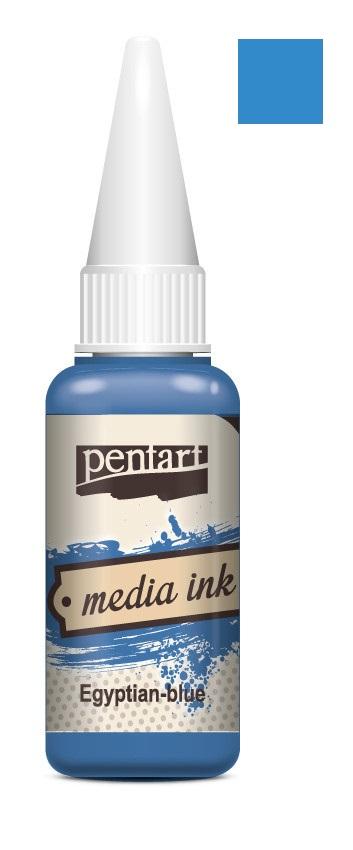 Pentart Mixed Media Tinte 20ml - egyptian blue - Bastelschachtel - Pentart Mixed Media Tinte 20ml - egyptian blue