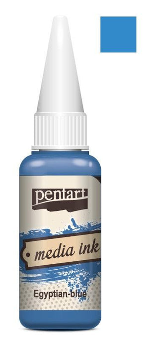 Pentart Mixed Media Tinte 20ml - egyptian blue - Bastelschachtel - Pentart Mixed Media Tinte 20ml - egyptian blue