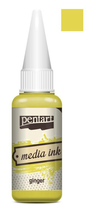 Pentart Mixed Media Tinte 20ml - ginger - Bastelschachtel - Pentart Mixed Media Tinte 20ml - ginger
