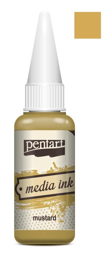 Pentart Mixed Media Tinte 20ml - mustard