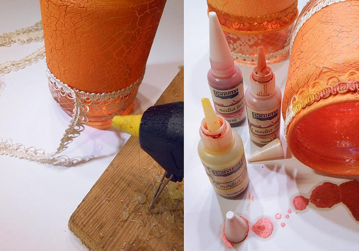 Pentart Mixed Media Tinte 20ml - orange - Bastelschachtel - Pentart Mixed Media Tinte 20ml - orange