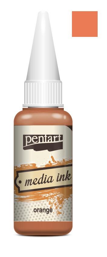 Pentart Mixed Media Tinte 20ml - orange - Bastelschachtel - Pentart Mixed Media Tinte 20ml - orange