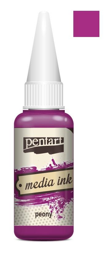 Pentart Mixed Media Tinte 20ml - peony - Bastelschachtel - Pentart Mixed Media Tinte 20ml - peony