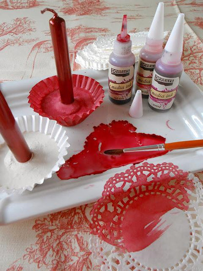 Pentart Mixed Media Tinte 20ml - poppy - Bastelschachtel - Pentart Mixed Media Tinte 20ml - poppy