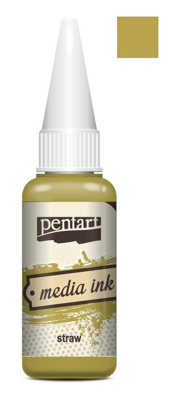Pentart Mixed Media Tinte 20ml - straw - Bastelschachtel - Pentart Mixed Media Tinte 20ml - straw