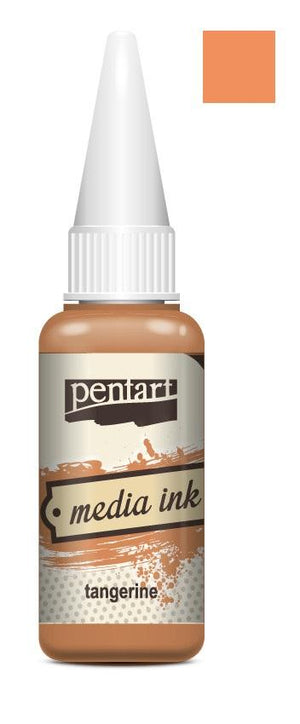 Pentart Mixed Media Tinte 20ml - tangerine - Bastelschachtel - Pentart Mixed Media Tinte 20ml - tangerine