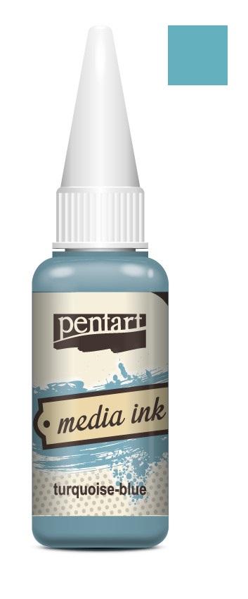 Pentart Mixed Media Tinte 20ml - turquoise blue