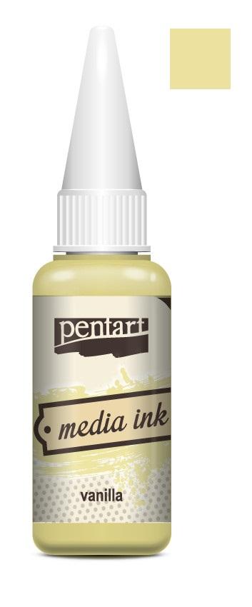 Pentart Mixed Media Tinte 20ml - vanille - Bastelschachtel - Pentart Mixed Media Tinte 20ml - vanille