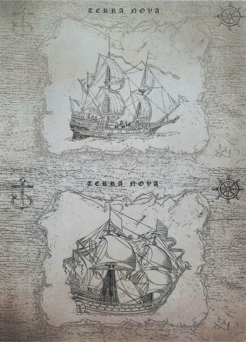 Motiv Transparentpapier A4 - Terra nova - Bastelschachtel