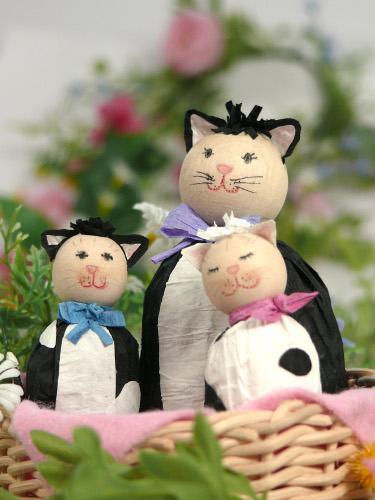 Papierband Set - Katzenfamilie - Bastelschachtel