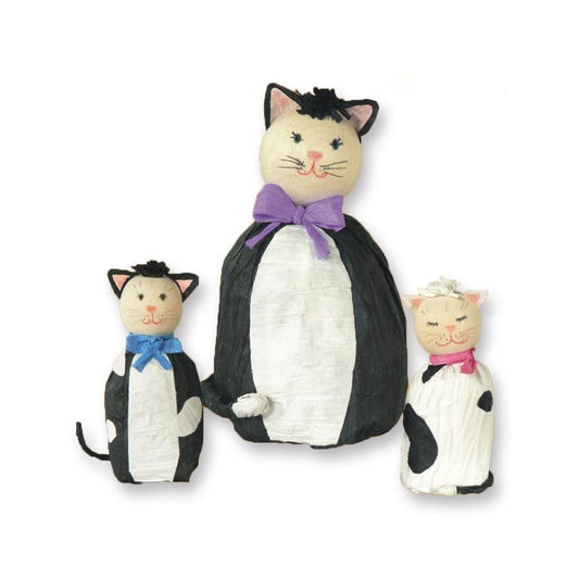 Papierband Set - Katzenfamilie - Bastelschachtel - Papierband Set - Katzenfamilie