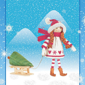 Papierband Set - Wichtelmädchen - Bastelschachtel - Papierband Set - Wichtelmädchen